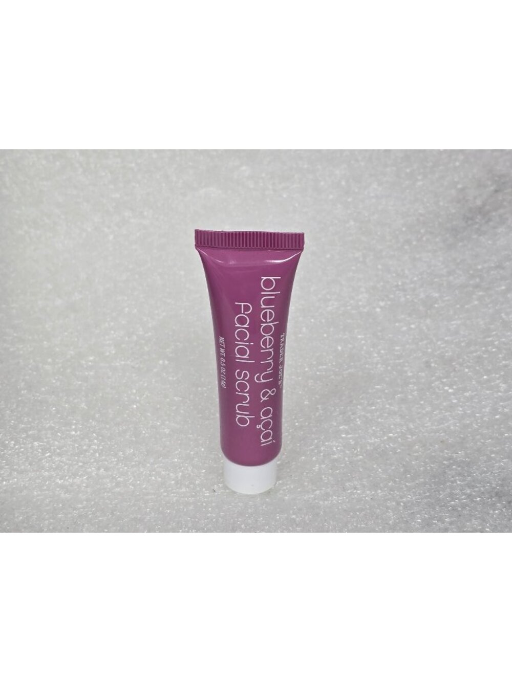 Trader Joes Blueberry & Açaí Facial Scrub 0.5 Oz Tube Travel Size Exfoliant